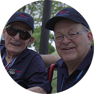 veteran and guardian together smiling